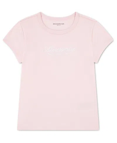 Abercrombie Kids' Girls' Crewneck T-shirt In Pink