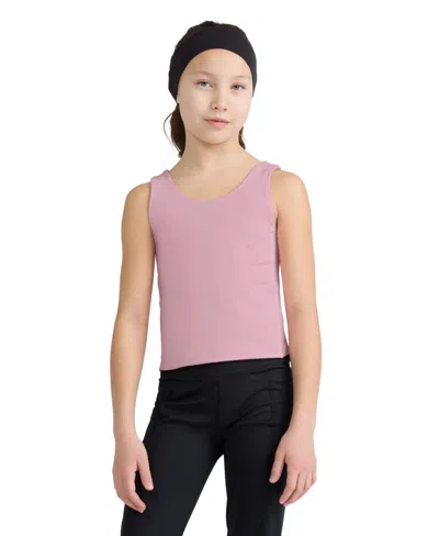 Abercrombie Kids' Girls' Cropped Sleeveless Active Tank Top In Pink