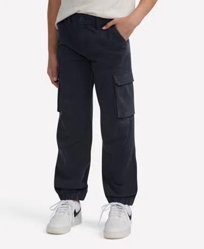 Abercrombie Kids' Girls Elevated Cargo Joggers In Black
