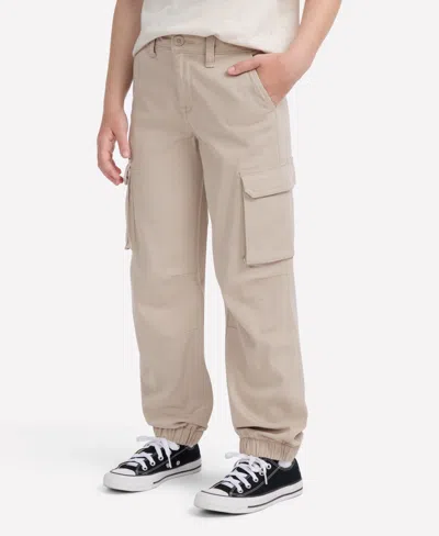 Abercrombie Kids' Girls Elevated Cargo Joggers In Nude