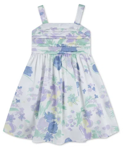 Abercrombie Kids' Girls' Emerson Bubble Sleeveless Mini Dress In Blue