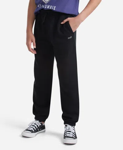 Abercrombie Kids' Girls Essential Fleece Joggers In Black