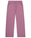 Abercrombie Girls Essential Fleece Wide-leg Pants In Pink