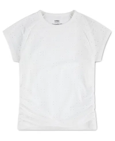 Abercrombie Kids' Girls' Eyelet Ruched Baby T-shirt In Multi