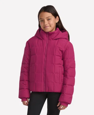 Abercrombie Kids' Girls Midweight Puffer Jacket In Pink