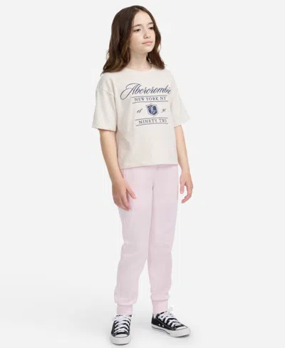 Abercrombie Kids' Girls Neo Knit Joggers In Pink