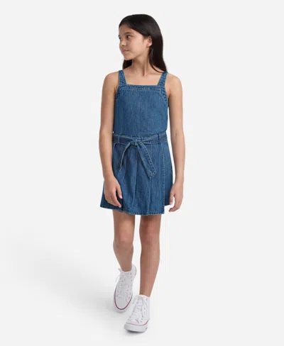 Abercrombie Kids' Girls Pleated Skort Dress In Blue