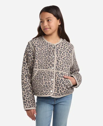 Abercrombie Kids' Girls Quilted Liner Jacket In Gray