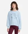 Abercrombie Girls Ribbed Crewneck Sweater In Blue
