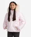 Abercrombie Girls Shiny Ultra Puffer Jacket In Pink
