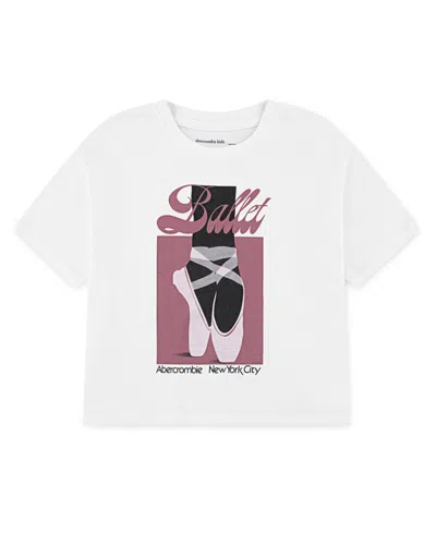 Abercrombie Kids' Girls Short Sleeve T-shirt In White