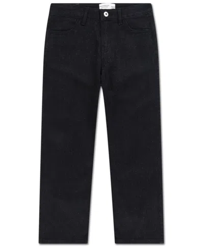 Abercrombie Kids' Girls Sparkle Low-rise Baggy Jeans In Black