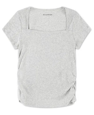 Abercrombie Kids' Girls' Square Neck Top In Gray