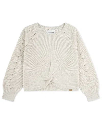 Abercrombie Kids' Girls Twist Front Crew Sweater In Neutral