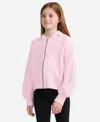 Abercrombie Girls Ypb Neoknit Full-zip Hoodie In Pink