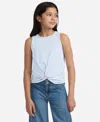 Abercrombie Girls Ypb Twist Front Tank Top In Blue