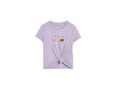Abercrombie Kids' Girls' Ice Cream Sundae Side Knot T-shirt In Purple