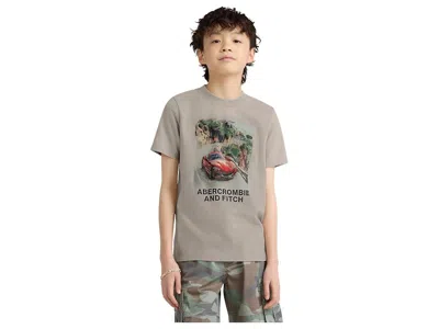 Abercrombie Joyride Tee (little Kid/big Kid) Boy's T Shirt Simply Taupe: 15-16 (big Kids) In Gray