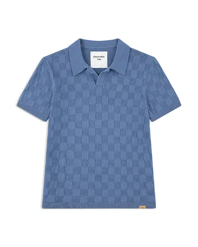 Abercrombie Kids Boys' Johnny Collar Swolo Polo - Big Kid In Blue
