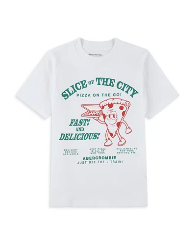 Abercrombie Kids Boys' Pizza Slice Tee - Big Kid In White