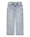 Abercrombie Kids Girls' High Rise Straight Wide Leg Jeans - Little Kid, Big Kid In Blue