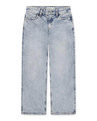 Abercrombie Kids Girls' High Rise Straight Wide Leg Jeans - Little Kid, Big Kid In Blue