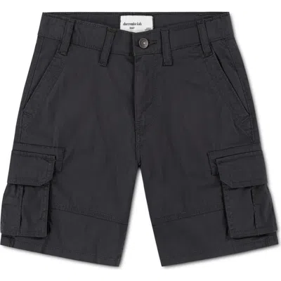 Abercrombie Kids Kids' Baggy Cargo Shorts In Black
