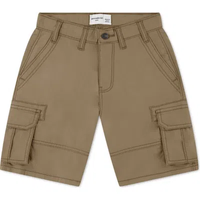 Abercrombie Kids Kids' Baggy Cargo Shorts In White