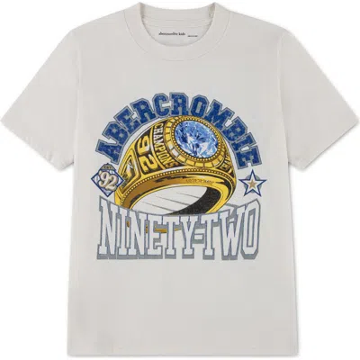 Abercrombie Kids Kids' Championship Ring Graphic T-shirt In Neutral