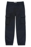 Abercrombie Kids Kids' Elevated Cargo Joggers In Black