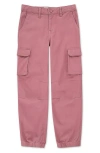 Abercrombie Kids Kids' Elevated Cargo Joggers In Pink