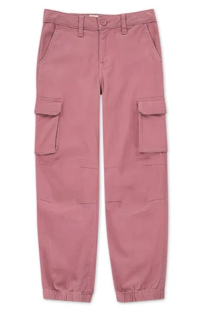 Abercrombie Kids Kids' Elevated Cargo Joggers In Pink