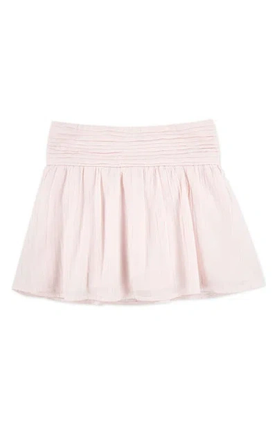 Abercrombie Kids Kids' Emerson High Waist Pleated Skort In Pink