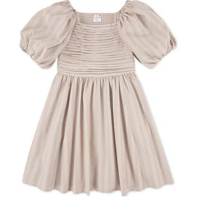 Abercrombie Kids Kids' Emerson Puff Sleeve Sundress In Neutral