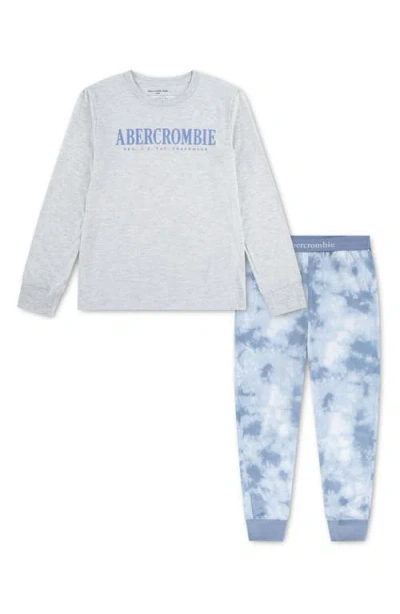 Abercrombie Kids Kids' Fitted Two-piece Jogger Pajamas In Multi