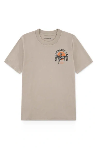 Abercrombie Kids Kids' Giddyup Graphic T-shirt In Brown