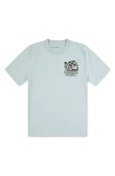 Abercrombie Kids Kids' Grand Prix Graphic T-shirt In Gray