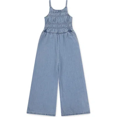 ABERCROMBIE ABERCROMBIE KIDS KIDS' HIGH NECK DENIM JUMPSUIT