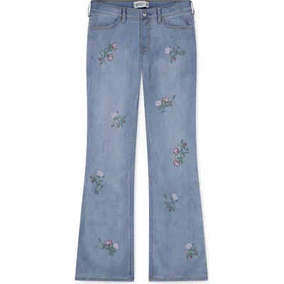 Abercrombie Kids Kids' High Waist Flare Leg Jeans In Blue