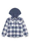 Abercrombie Kids Kids' Hooded Flannel Button-up Shirt In Multi