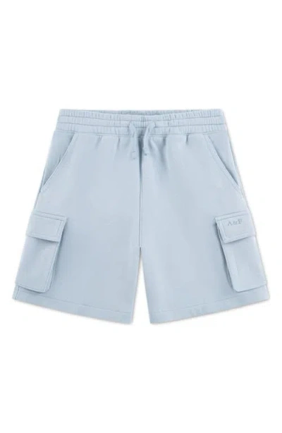 Abercrombie Kids Kids' Ice Wash Cargo Shorts In Blue