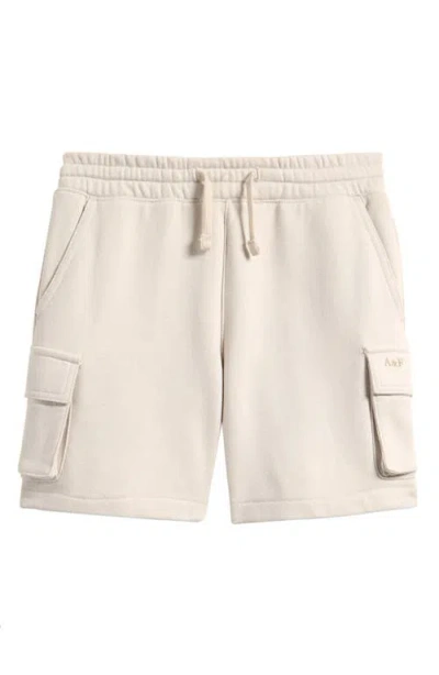 Abercrombie Kids Kids' Ice Wash Cargo Shorts In Neutral