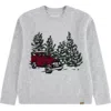 Abercrombie Little And Big Boys Truck Crew Sweater In Gray