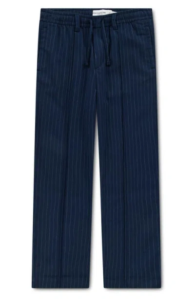 Abercrombie Kids Kids' Loose Stretch Twill Drawstring Pants In Blue