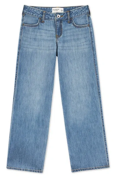 Abercrombie Kids Kids' Low Rise Baggy Jeans In Blue