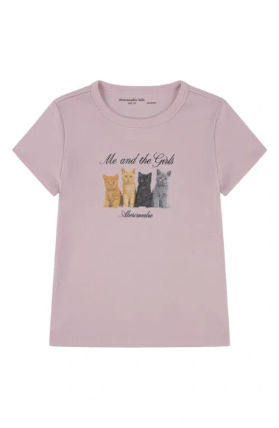 Abercrombie Kids Kids' Me & The Girls Graphic T-shirt In Pink