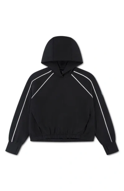 Abercrombie Kids Kids' Neoknit Raglan Pullover Hoodie In Black