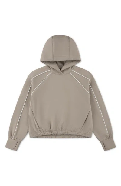 Abercrombie Kids Kids' Neoknit Raglan Pullover Hoodie In Brown