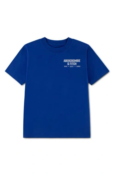 Abercrombie Kids Kids' Nyc Est 1892 Logo Graphic T-shirt In Blue