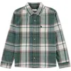 Abercrombie Kids Kids' Plaid Flannel Button-up Shirt In Green